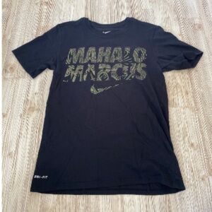 Men's Nike Mahalo Marcus Mariota Dri-FIT T-shirt in black size small
